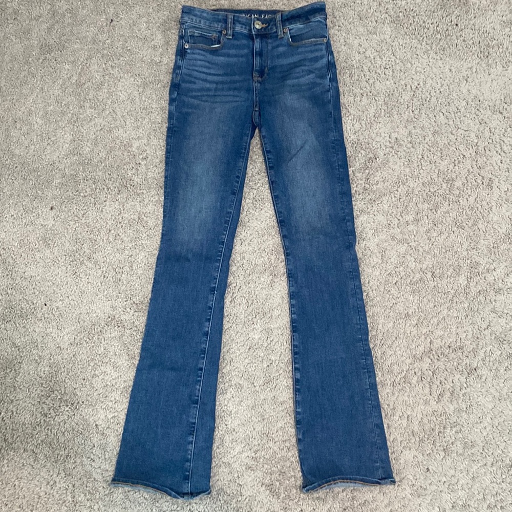 american eagle high - waisted skinny kick jean